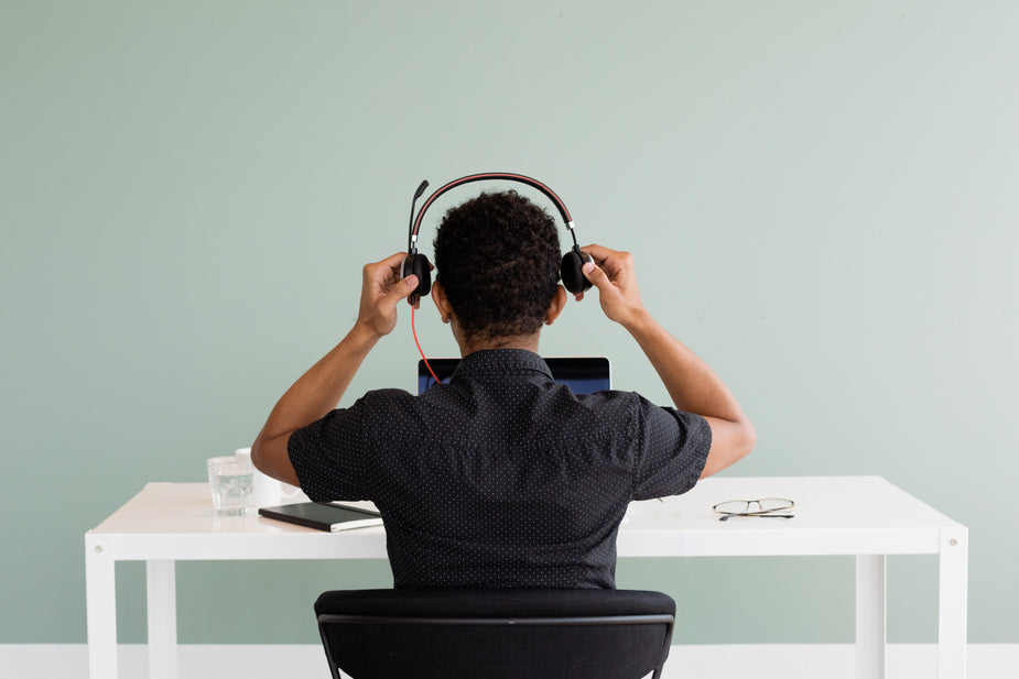 Modern workspace where a scopist, court reporter, or transcriptionist is set up with their equipment to answer every client call.