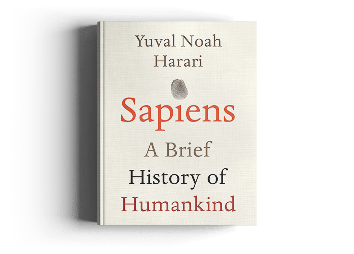 Cover of the book Sapiens by Yuval Noah Harari